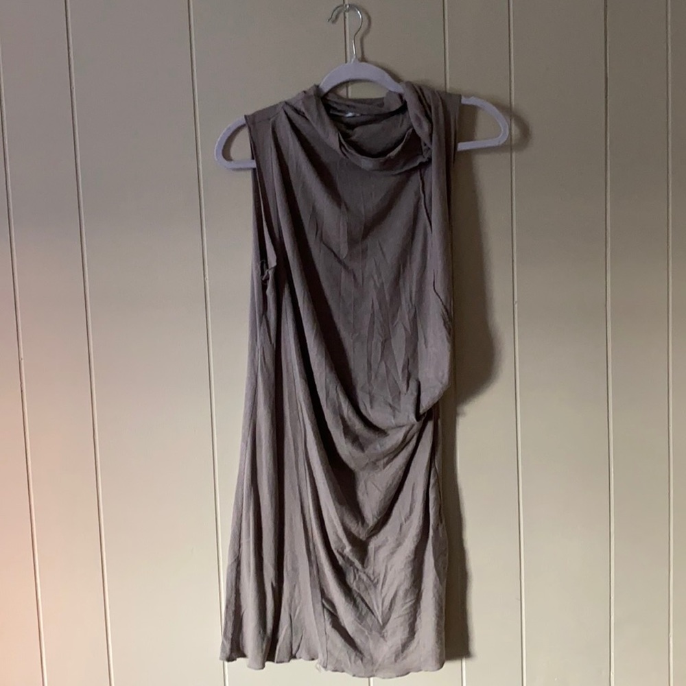 Hidden Path of Light. Asymmetrical draped dress